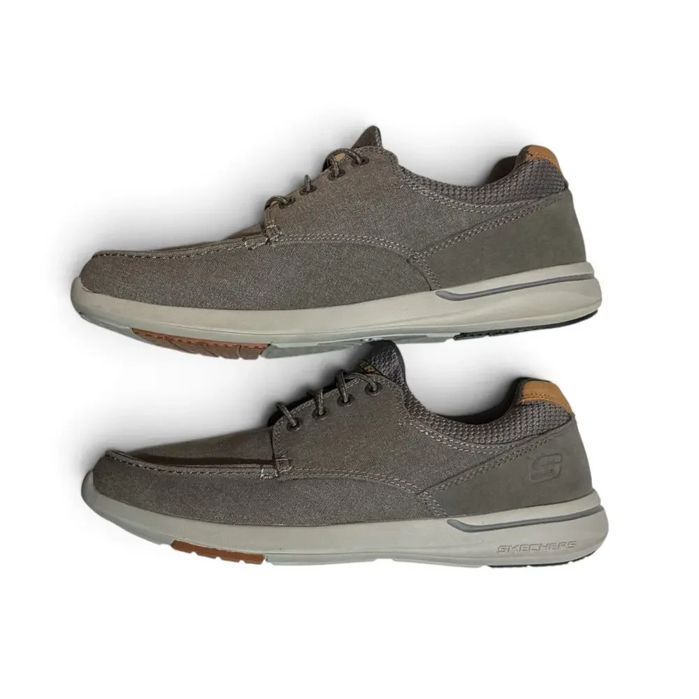 Skechers Mens Elent Mosen Relaxed Fit Boat Casual Comfort Sneaker Charcoal 11